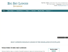 Tablet Screenshot of bigskylodges.co.uk